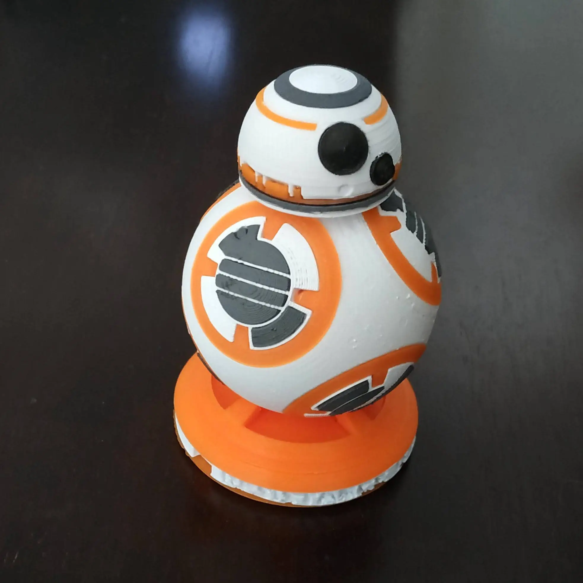BB-8 de starwars impreso en 3D