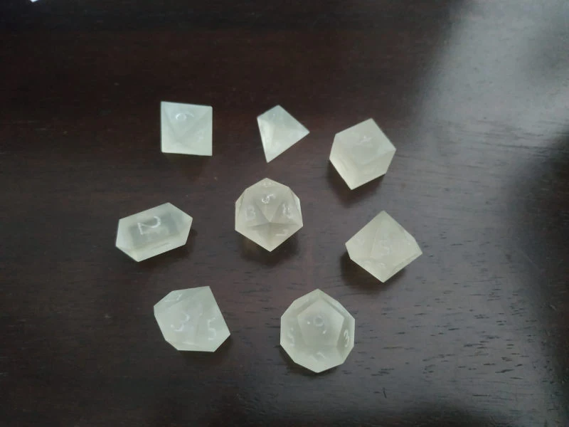 Dados de rol Impresos en resina